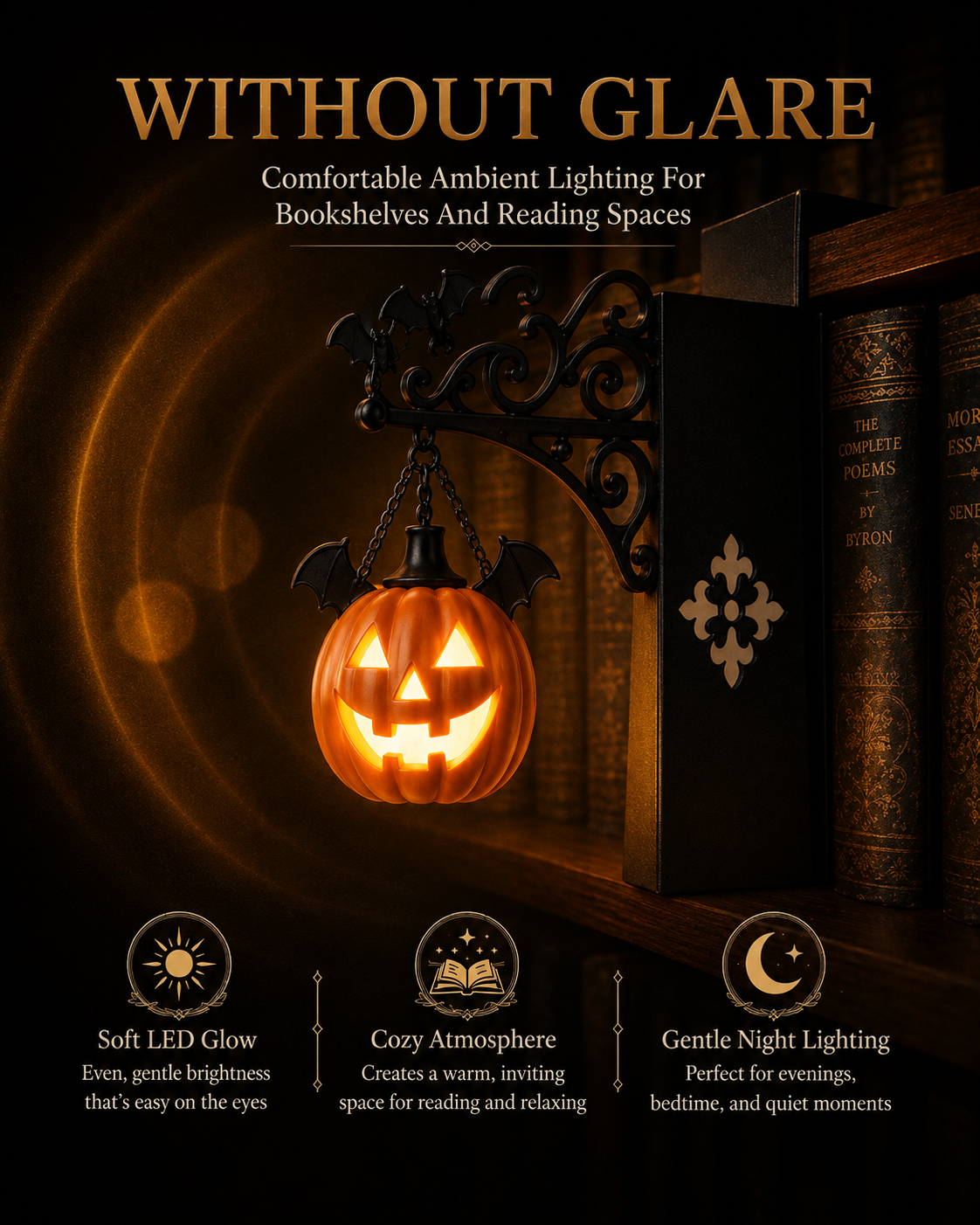 Evernook | Halloween Bookshelf Decor & Cozy Book Nook Lights