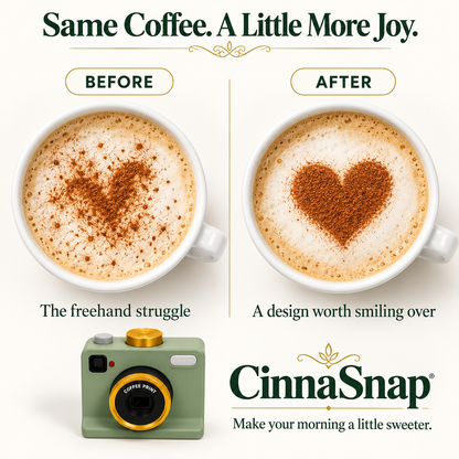 CinnaSnap – Cinnamon Coffee Art Maker